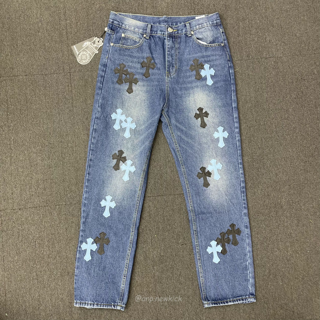 Chrome Hearts Blue Jeans Cross Patch (7) - newkick.vip